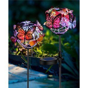Solar Lights Outdoor Butterfly Lights Garden Decorative Solar Stake Lights